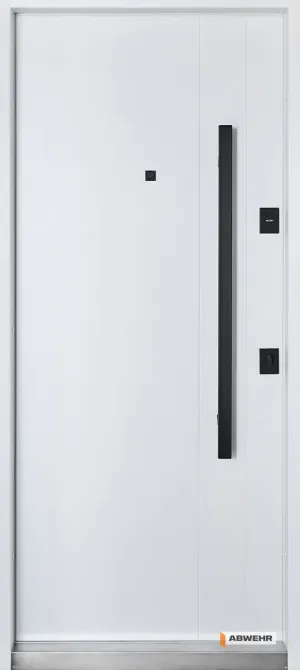 Двері вуличні, модель 591 Pulse RAL 7021Т/ВСМ мдф+vinorit Білий З ТЕРМОРОЗРИВОМ 860 Київ - фото 2