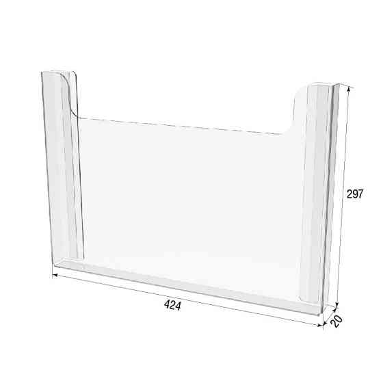 Кишеня буклетниця EKOSTAR А3 горизонтальна+скотч Київ