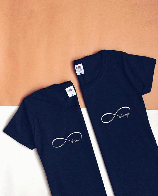 Парні футболки для хлопця та дівчини — ALWAYS Чернівці - фото 1