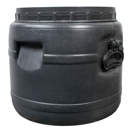 Бочка 20 л пластиковая техническая черная бидон  широкая горловина бочка для воды Днепр