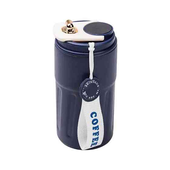 Термочашка Coffee з датчиком температури 500 мл синя HP-14-10BL Київ