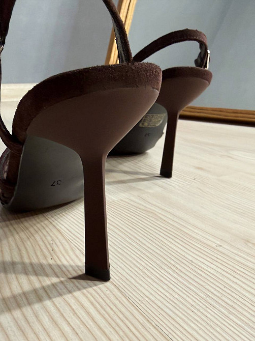 Туфли женские Meideli 2051-8 слинбеки сетка на шпильке коричневые, 38, 25 см Киев - изображение 6