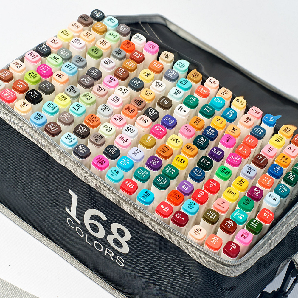 Величезний Набір маркерів для скетчинга 168 кольорів Touch Sketch, Набір фломастерів для художників, малювання Кам'янець-Подільський - фото 3