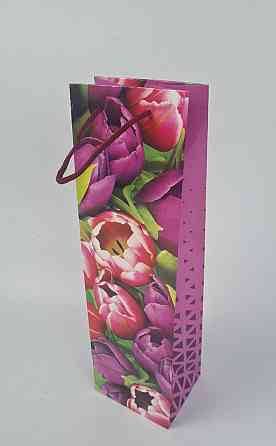 Пакет паперовий подарунковий під пляшку 12/9/36 (артBUT-97) (12 шт.) Харків