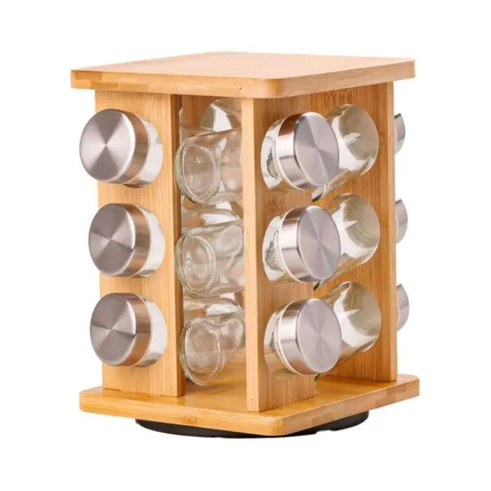 Набір спецій на дерев'яній підставці, 12 предметів Київ - фото 1