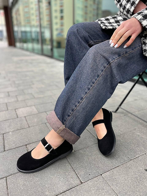 MOD GAR Лофери жіночі MOD GAR 9764 чорні (весна-осінь, замша натуральна) (5807) Коломыя - изображение 5