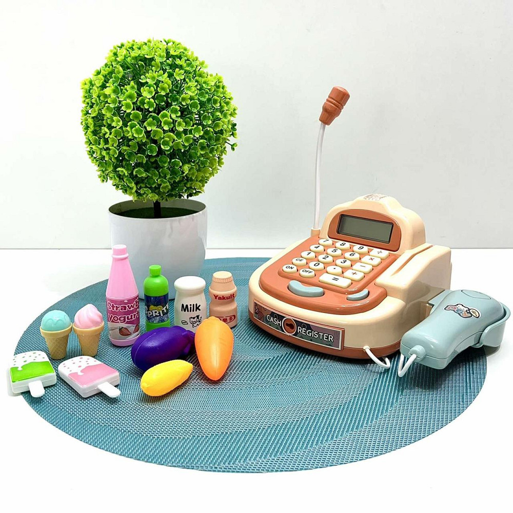 Касовий апарат Xie Toys з мікрофоном/сканером та продуктами (6761A) Чернигов - изображение 5