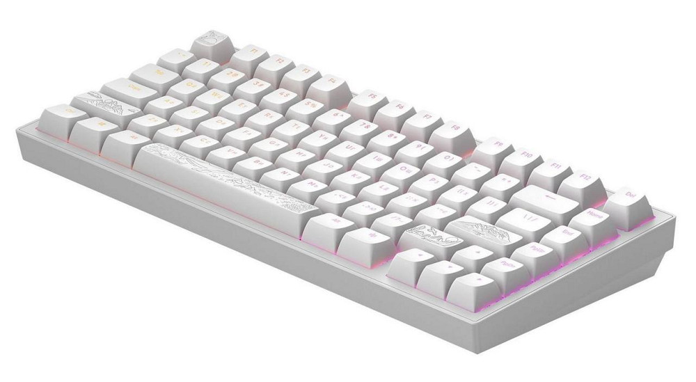 Клавіатура Dark Project ALU81 Terra Nostra White (DPKB_NOSTRA_81_ANSI_WHITE_UA) ( Білий ) Харьков - изображение 6