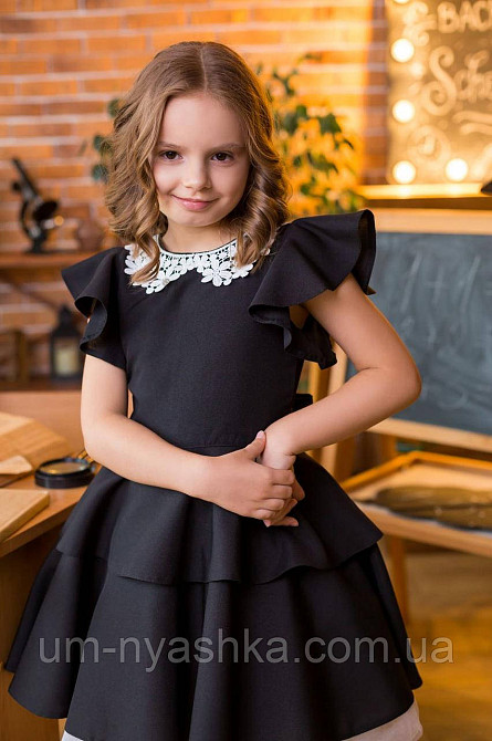 Красивое школьное платье с воланами 104-152 Кривой Рог - изображение 6