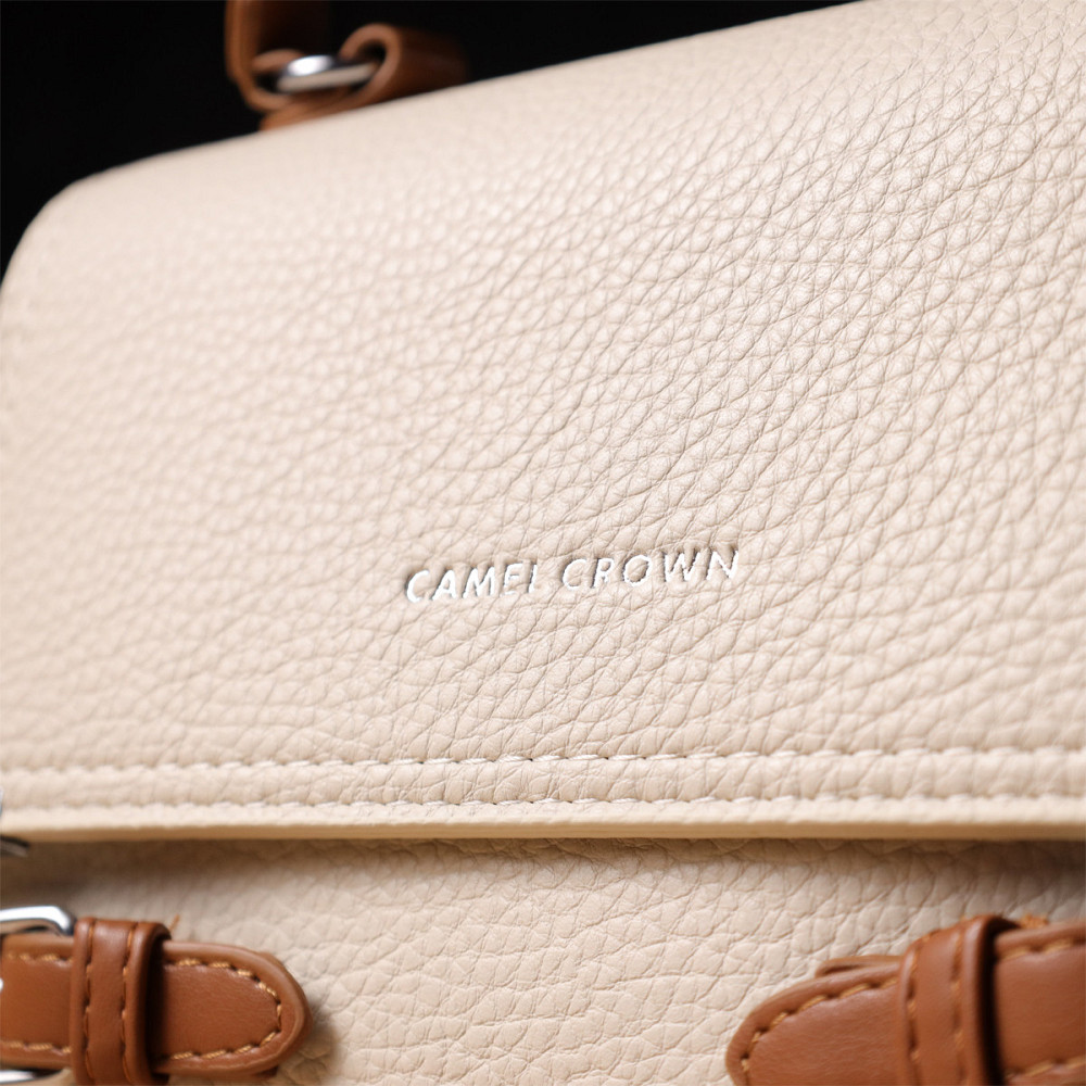 Елегантна жіноча сумка з екошкіри Vintage sale_15146 Бежевий Київ - фото 10