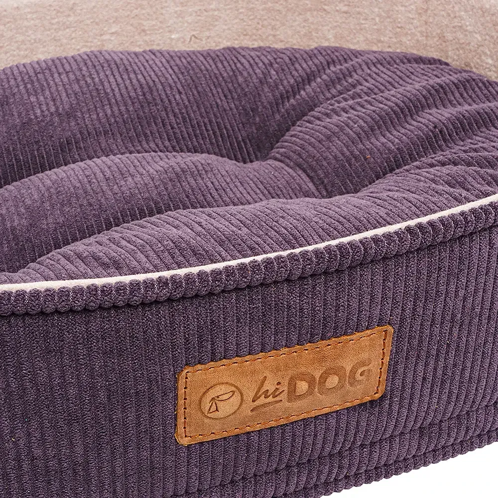 Лежак ХайДог HiDOG Бортик овальный Velvet S для собаки или кота слива (40 х 52 х 11 см) Киев - изображение 3