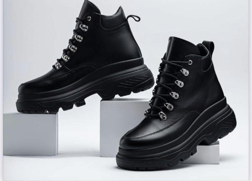 Черевики жіночі RONE чорні натуральна шкіра зимові 38р.-24.5см 39р.-25см 40р.-25.5см (4273) Коломыя - изображение 1