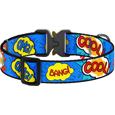 Ошейник для животных WAUDOG Nylon с QR паспортом "ВАУ" металлическая пряжка-фастекс XXL (4535-0087) Винница - изображение 2