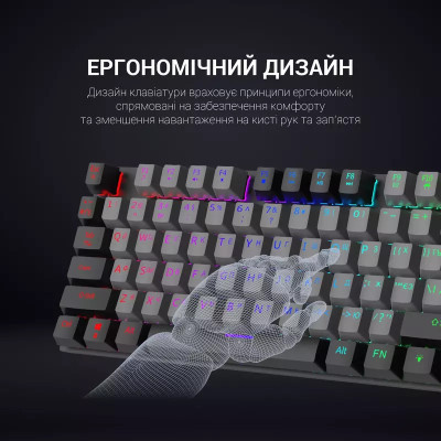 Клавиатура GamePro MK100B Blue Switch LED USB Black (MK100B) Винница - изображение 5