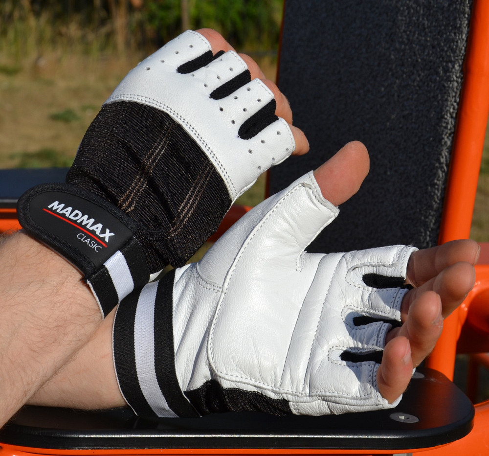 Рукавички для фітнесу MadMax MFG-248 Clasic White XL Каменское - изображение 4