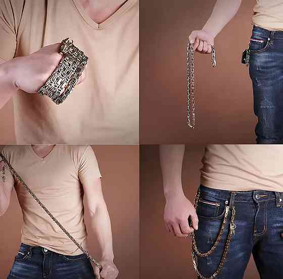 Стальная мужская цепочка Дракон RESTEQ 1 м — брутальный аксессуар с застёжкой в виде драконьей головы Киев