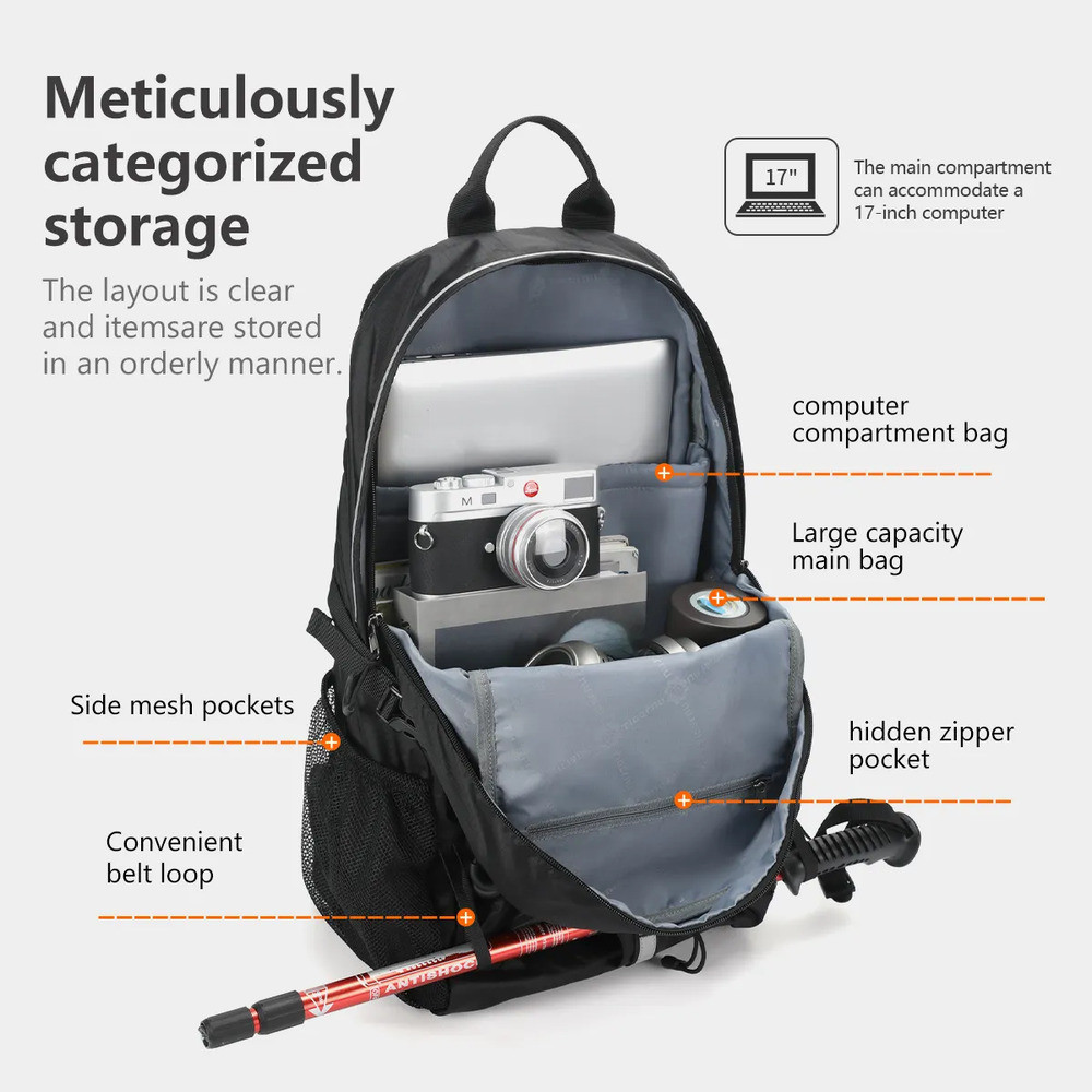 Рюкзак Tigernu T-B9500 оранжевий 15.6" Київ - фото 4