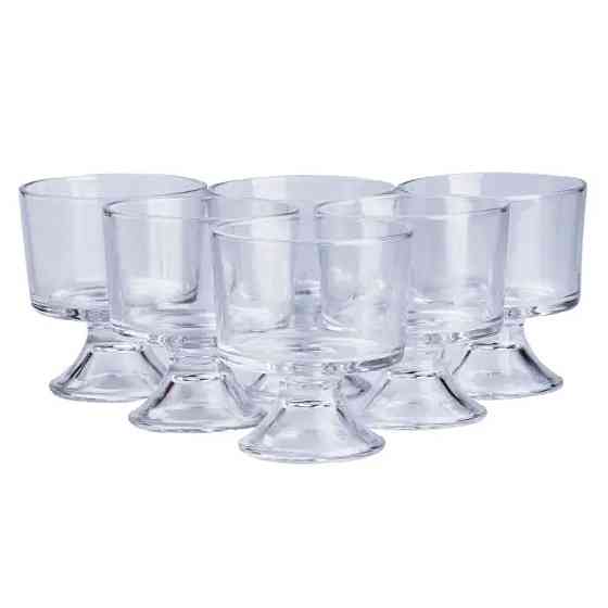 Креманки з товстого скла 6 шт. по 310 мл прозорі Київ