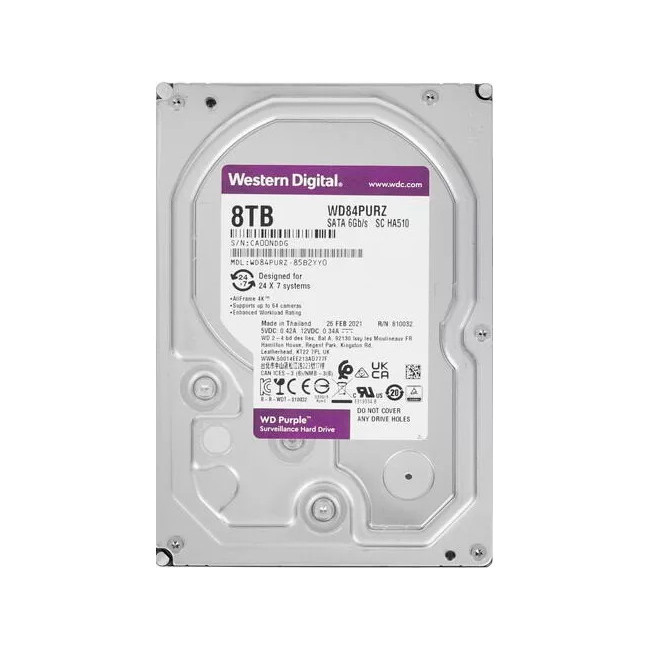 Жорсткий диск Western Digital Purple 8TB 5400rpm 256MB WD85PURZ 6Gb/s Київ - фото 1