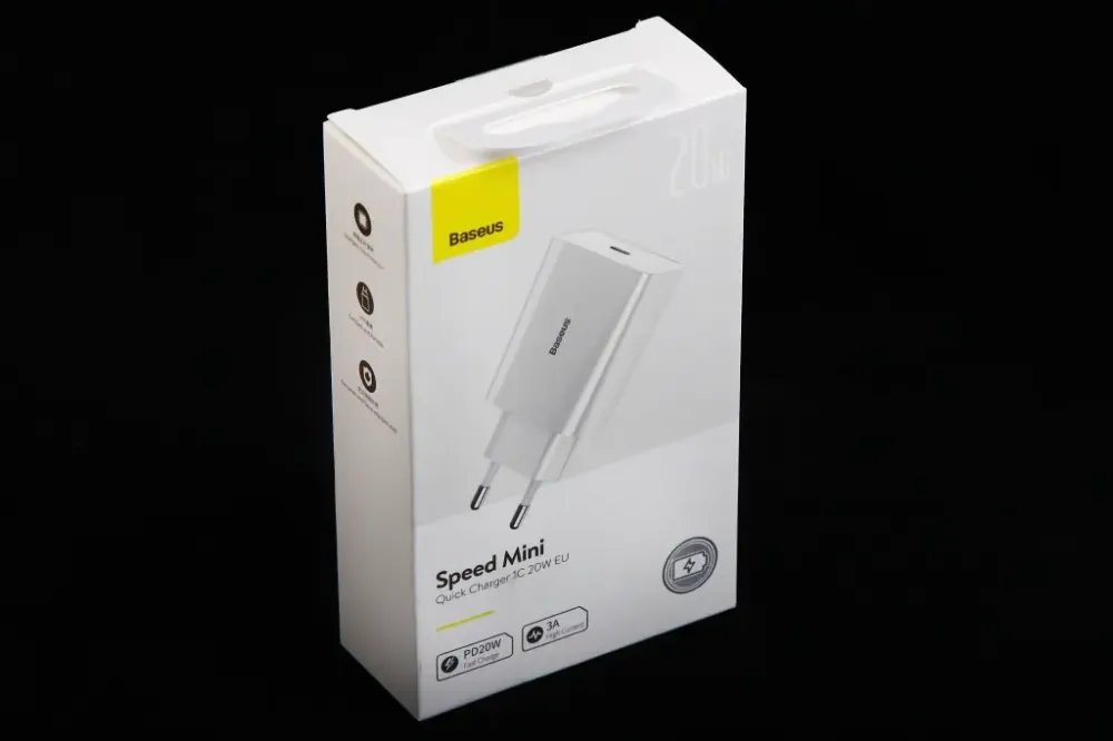 Зарядное устр-во QC 220В 20 Вт Type-C Baseus Speed Mini белый Винница - изображение 3
