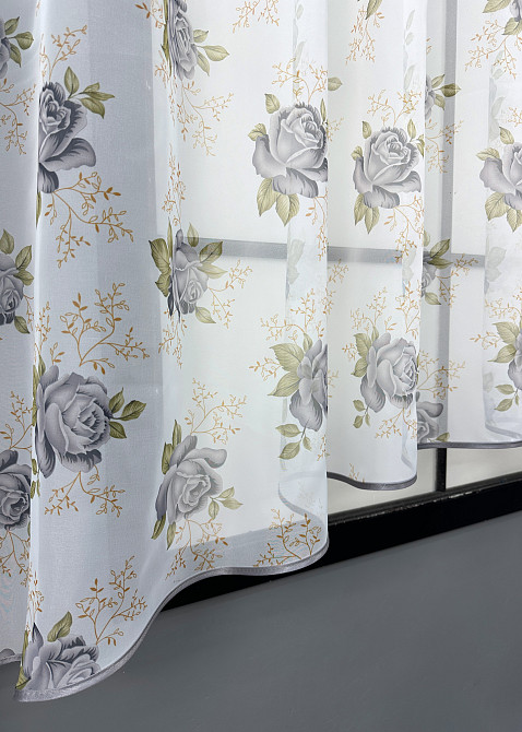 Кухонная арка VR-Textil № 000к белый с серым 280х150 см (51-240) Киев - изображение 6