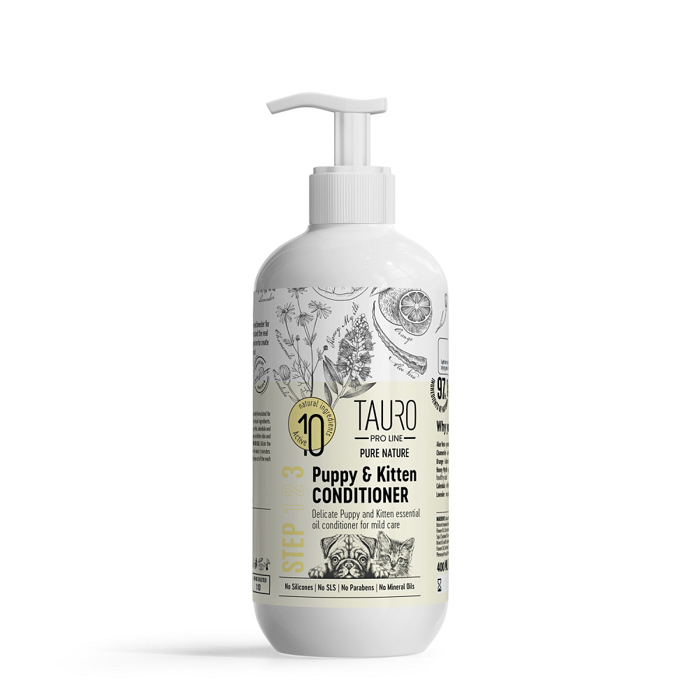 Tauro Pro Line Pure Nature Delicate Puppy and Kitten Conditioner Кондиціонер для цуценят і кошенят, 400 мл Киев - изображение 1