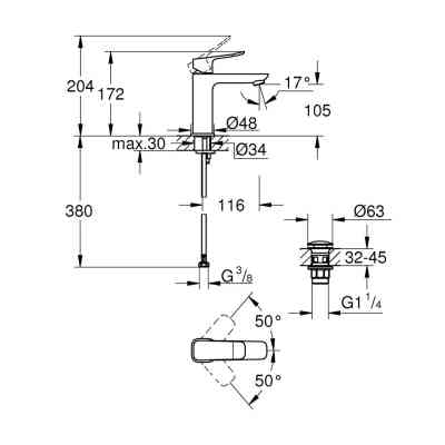 Змішувач Grohe QuickFix 1018332430 Вінниця
