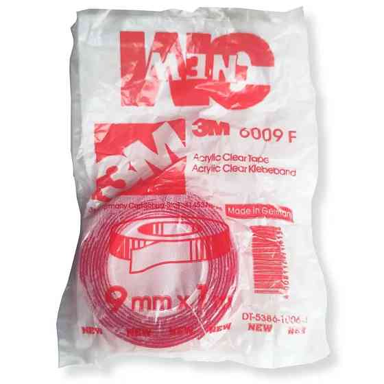 Скотч двосторонній 9мм х 1м 3M GT6009F прозорий Київ