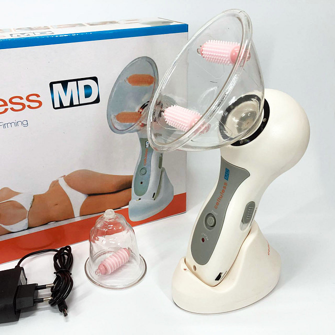 Масажер вакуумний антицелюлітний Celluless MD NEW вакуумно-роликовий ефективний масажер Целюлес EV-84 Львів - фото 8