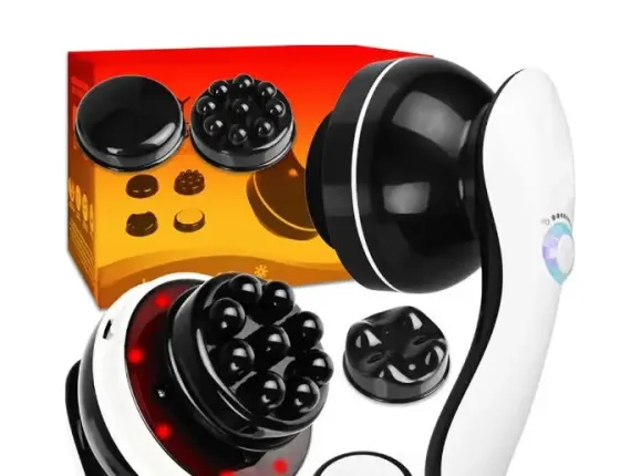 NEW Антицеллюлитный массажер Body Massage, 4 насадки / Вибромассажер с ИК подогревом / Массажер для тела Коломыя