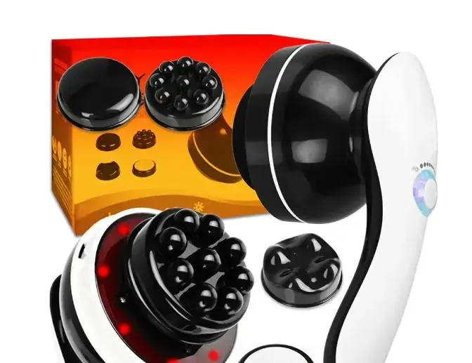 NEW Антицеллюлитный массажер Body Massage, 4 насадки / Вибромассажер с ИК подогревом / Массажер для тела Коломыя - изображение 6