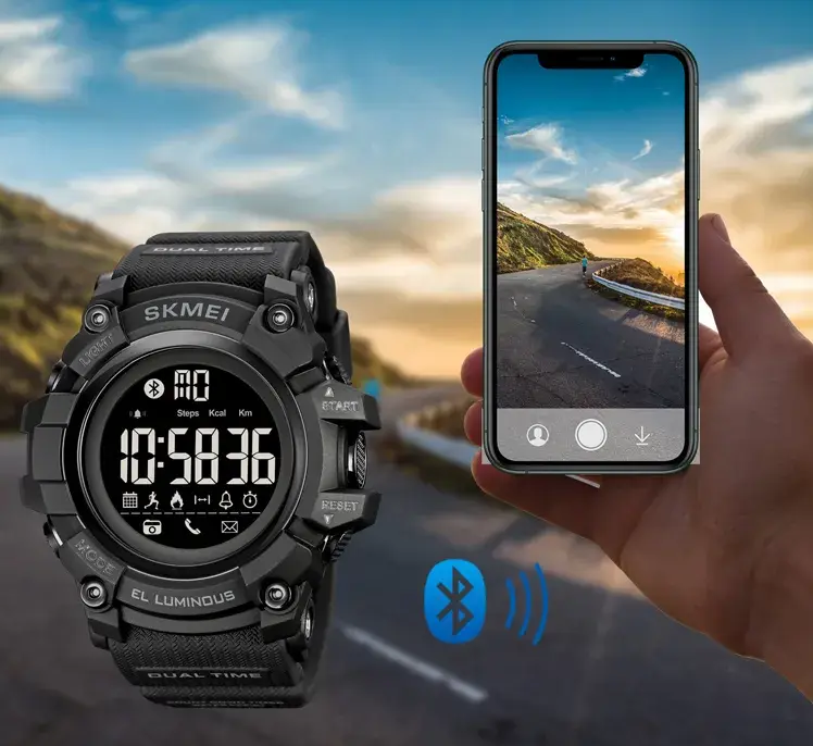 Спортивные наручные смарт-часы Skmei 2053 (Черный) Винница - изображение 8