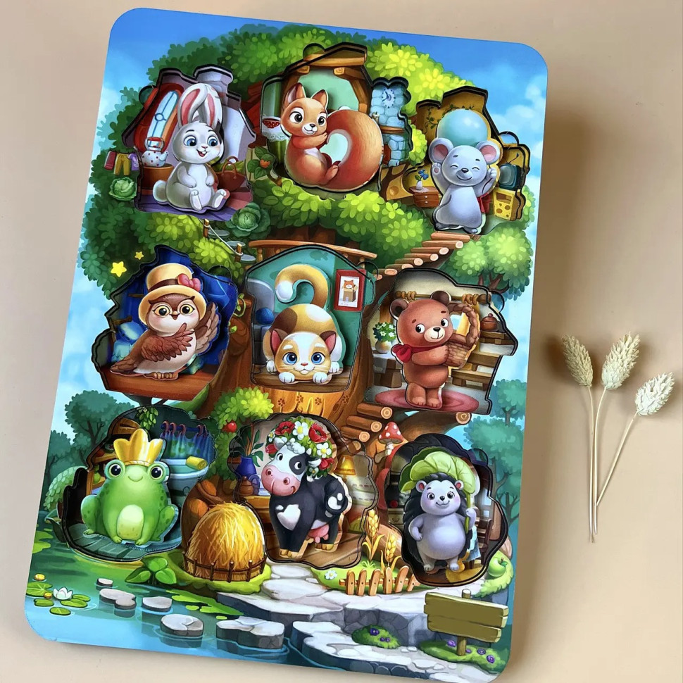 Деревянный пазл-вкладыш 