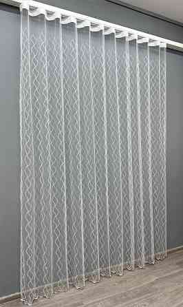 Тюль VR-Textil 1838т Фатин с вышивкой и люрексом Белый с серебристым 300х270 см (40-193) Киев