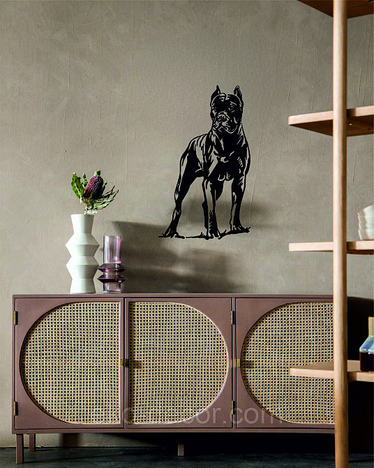 Декоративное настенное Панно «Кане-корсо», Декор на стену 70*41 см, Черный Киев - изображение 8