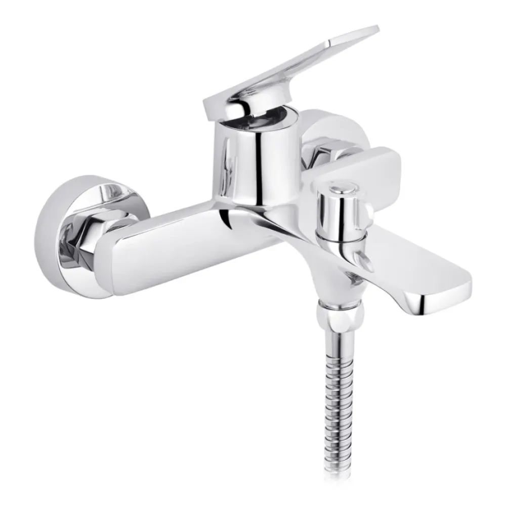 Змішувач для ванни Kroner KRP Makon - C060 з душовим гарнітуром Київ - фото 3