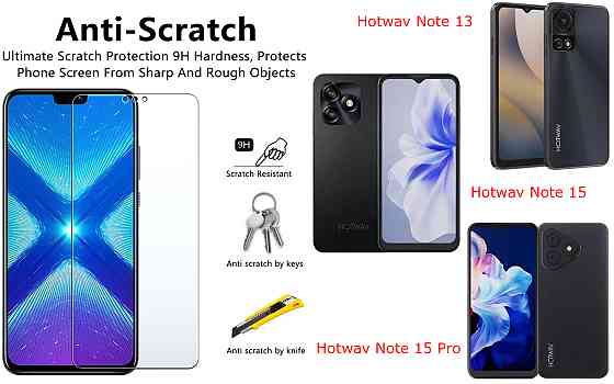 Защитное стекло NeoGlass для Hotwav Note 13, Note 15, Note 15 Pro – ультрапрозрачное и устойчивое Киев