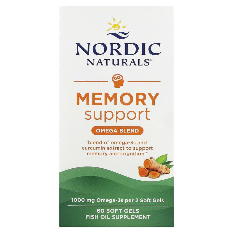 Омега з куркуміном Nordic Naturals Memory Support Omega Blend 500 мг 60 капс Київ - фото 2