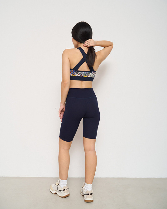 Велосипедки жіночі в рубчик Nicoletta 10075 M, Темно-сині Київ - фото 2