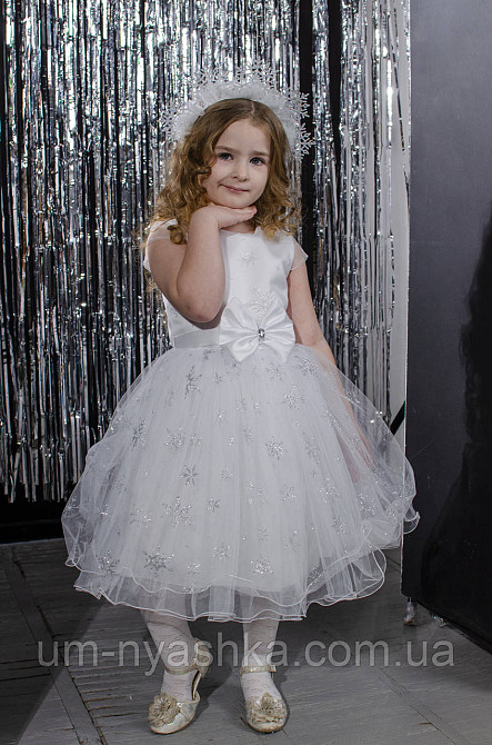 Платье Снежинка нарядное белое платье со снежинками Снежинка со снежинками Кривой Рог - изображение 4