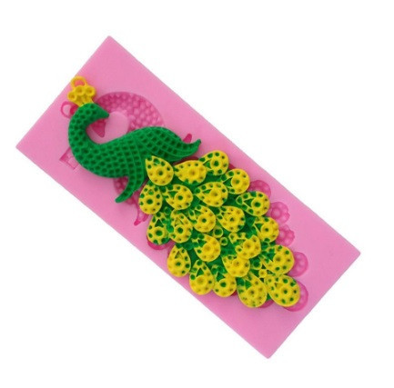 Молд силіконовий Павич 125 на 54 мм рожевий Київ - фото 5