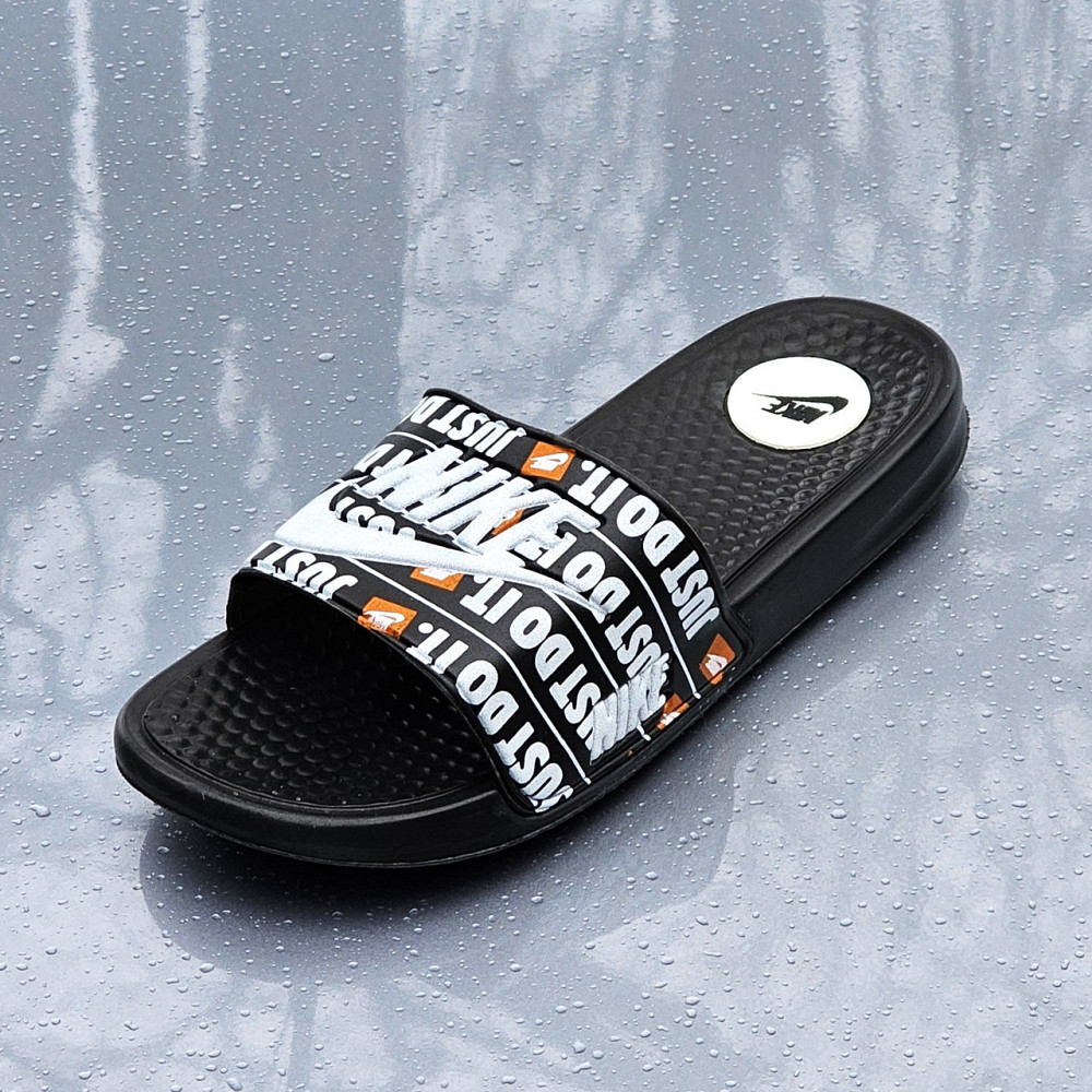 Чорні чоловічі Шльопанці Nike Сланці Білі капці Найк (розміри: 40,41,42,43,44) Дніпро - фото 8