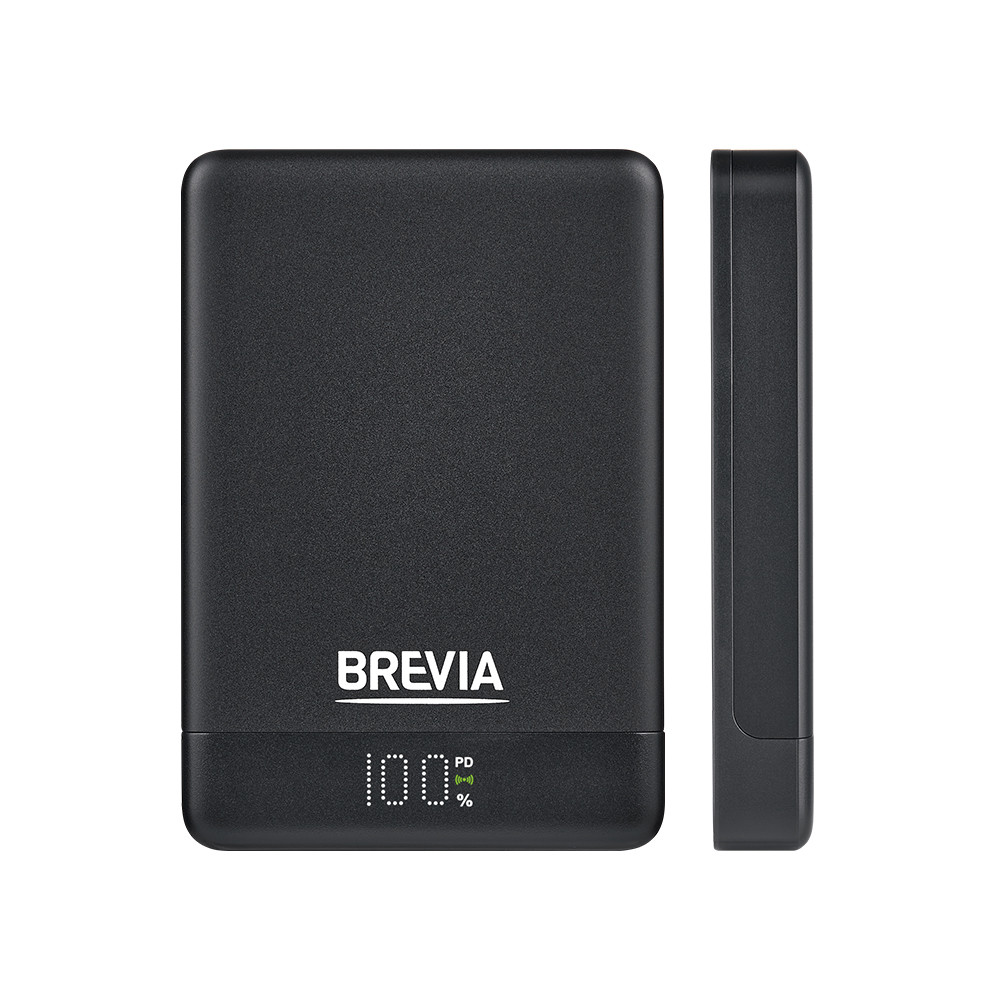 Повербанк (Power Bank) Brevia ePower 10000mAh MagSafe SuperSlim PD20W, Q15W LCD черный Львов - изображение 4