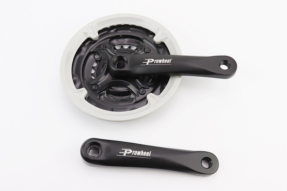 Шатуни "квадрат" 152мм, 42.34.24T MTB, алюмінієві, чорно-сірий MA-AC49 Київ - фото 1