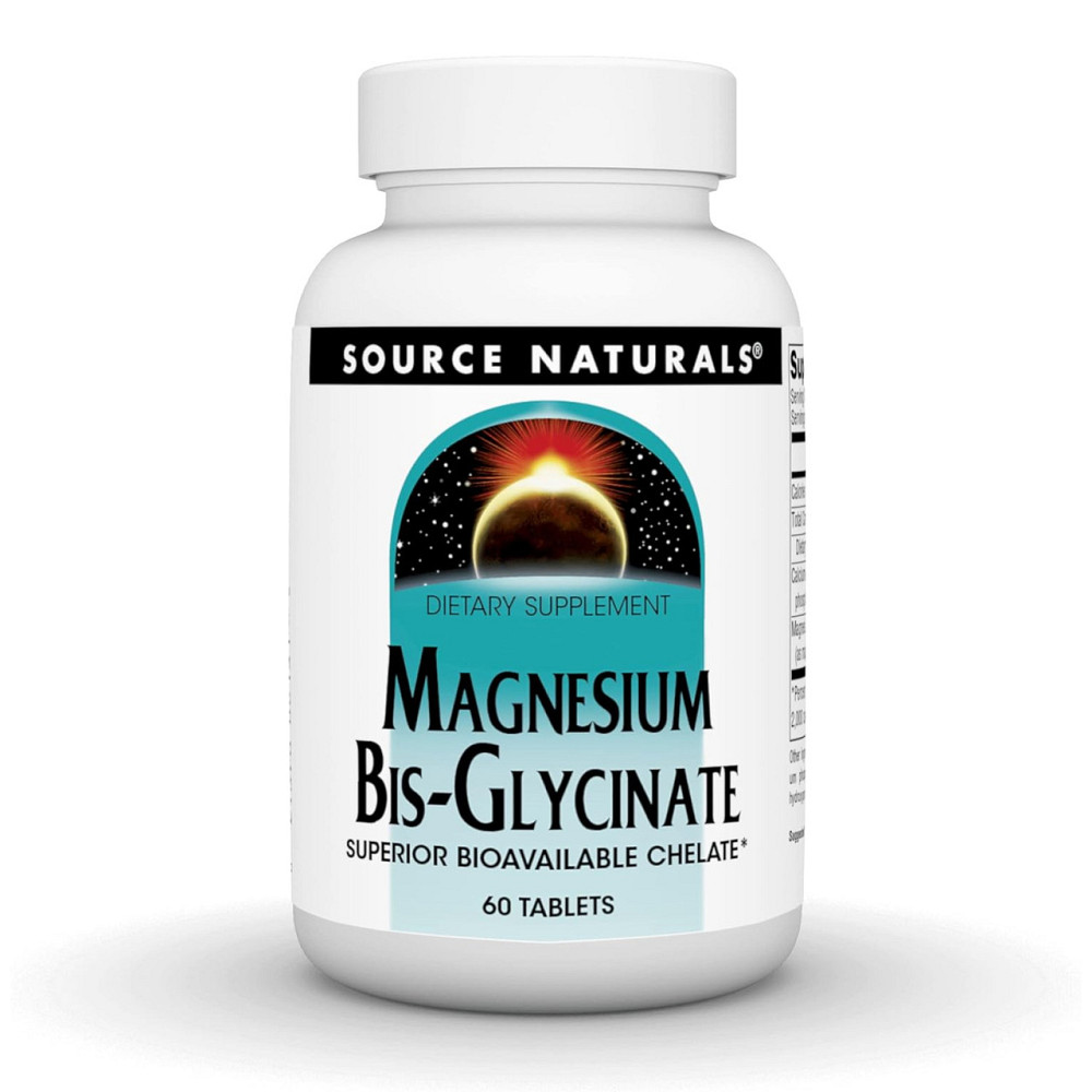Магній бісгліцинат Source Naturals Magnesium BisGlycinate 60 таб Київ - фото 3