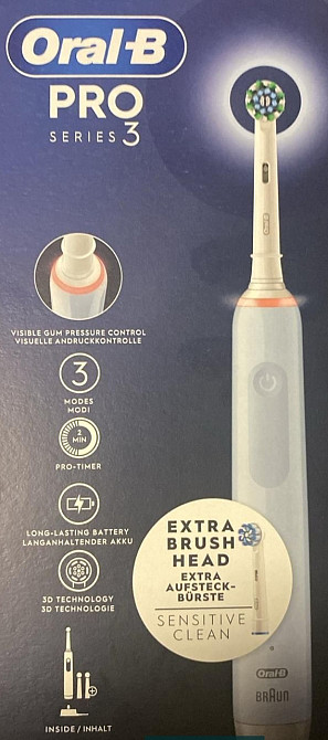 Зубна щітка електрична ORAL-B Pro 3 Київ - фото 3