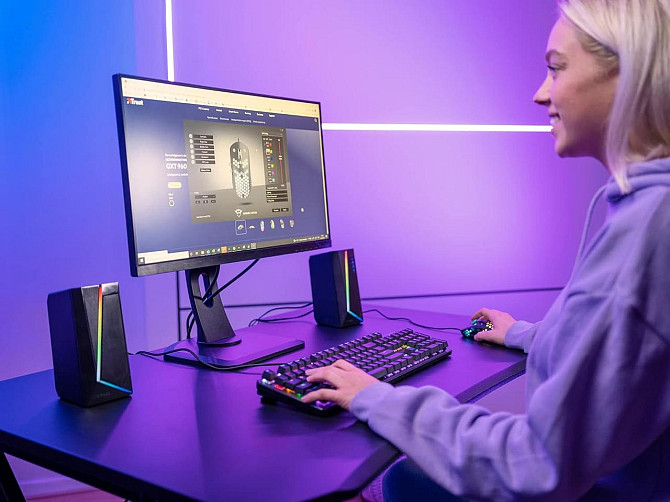 Ігрова мишка Trust GXT 960 Graphine провідна, 10000 DPI, 6 кнопок, RGB, програмована, легка, чорна,  Київ - фото 8