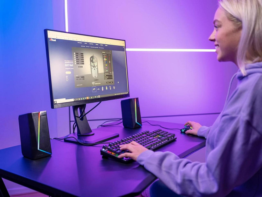 Ігрова мишка Trust GXT 960 Graphine провідна, 10000 DPI, 6 кнопок, RGB, програмована, легка, чорна, USB, геймерська Київ - фото 8