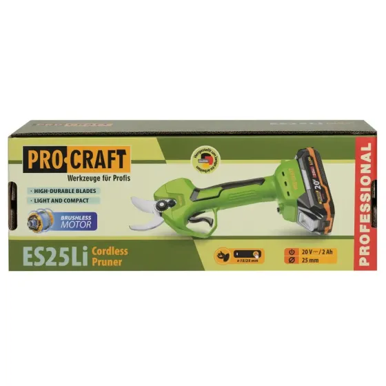 Акумуляторний секатор 20 В 2Ач,Секатор акумуляторний безщітковий 2026 р,Акумуляторний секатор для робіт у саду Львів