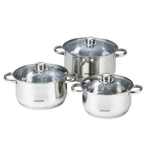 Набір каструль 6 предметів MR-2020-6M Maestro Житомир